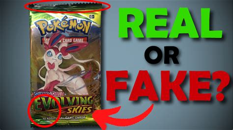 how to know if pokemon packs are fake